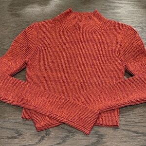 Zara Red Cowl Neck Sweater
